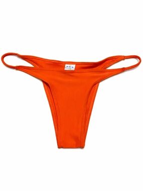 Cia Maritima Orange Strap Side Thong Bikini Bottom – Size Medium GUC